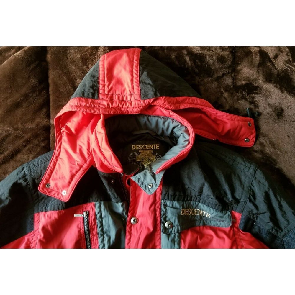 Vintage DESCENTE Red Men's One Piece SKI Snow Sz M